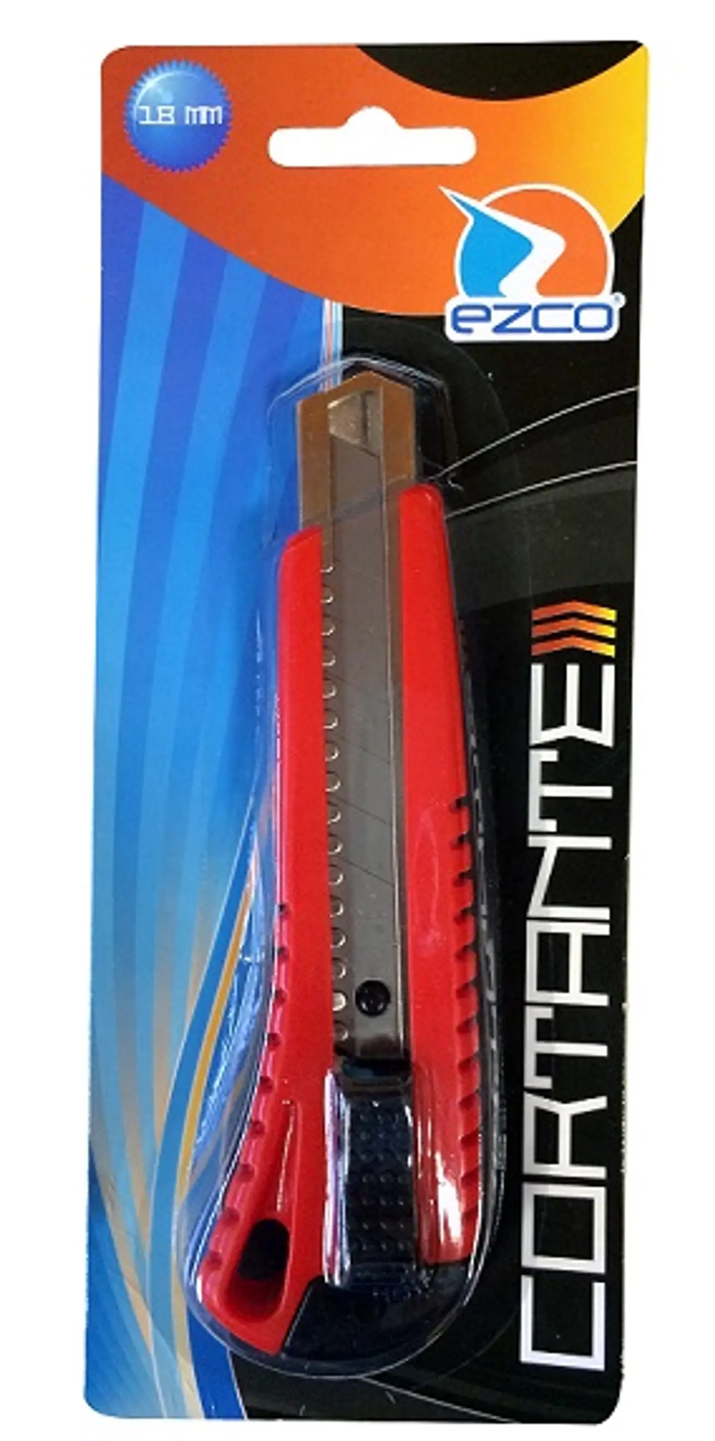 Cutter Ezco 18mm C/grip De Goma 1