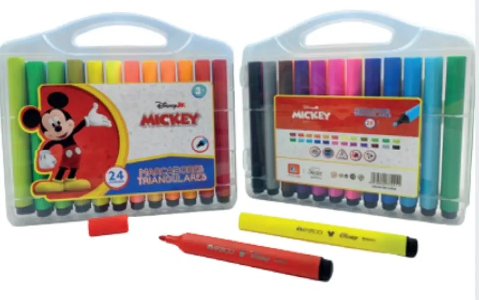 Marcador Triangular Ezco Mickey Y Amigos X24u 1