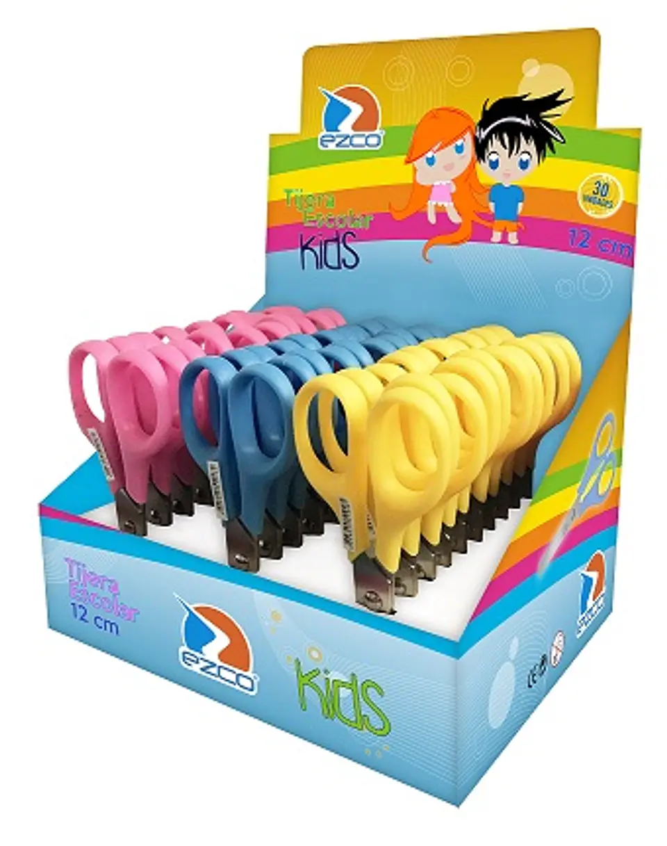Tijera Ezco Escolar Kids Displey 1