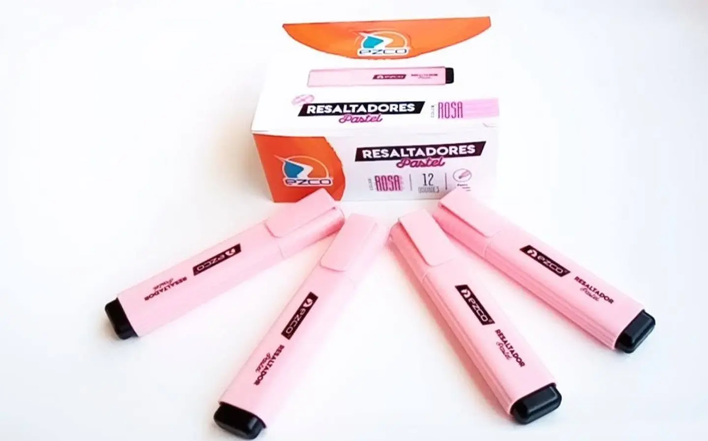 Resaltador Ezco Chato Pastel  1