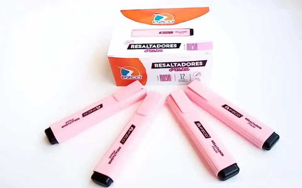 Resaltador Ezco Chato Pastel  1