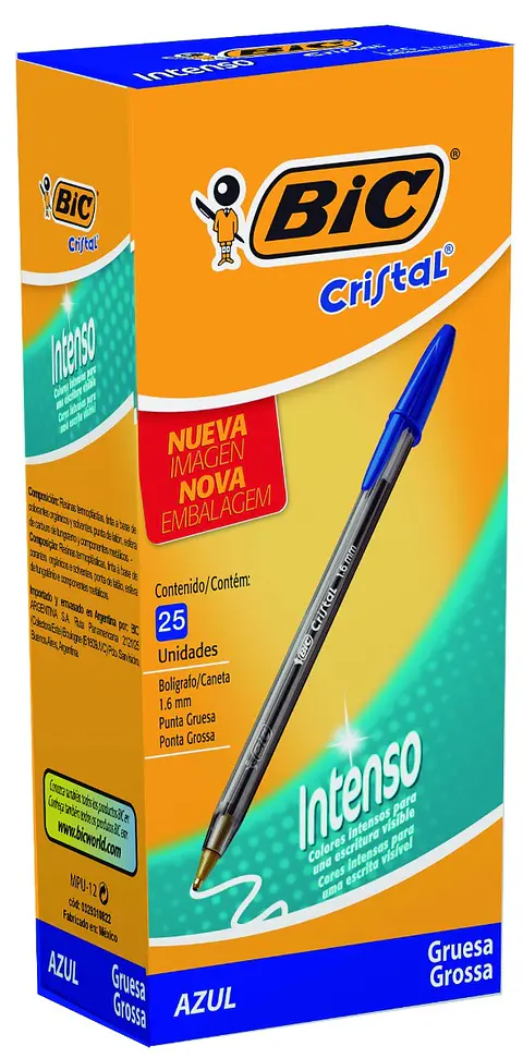 Bolígrafo Bic Cristal Intenso 1.6mm X25