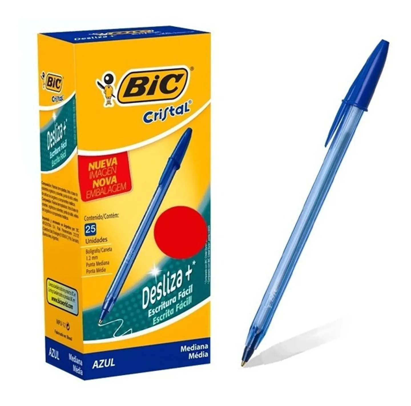 Bolígrafo Bic Cristal Soft 1.2 X25 1