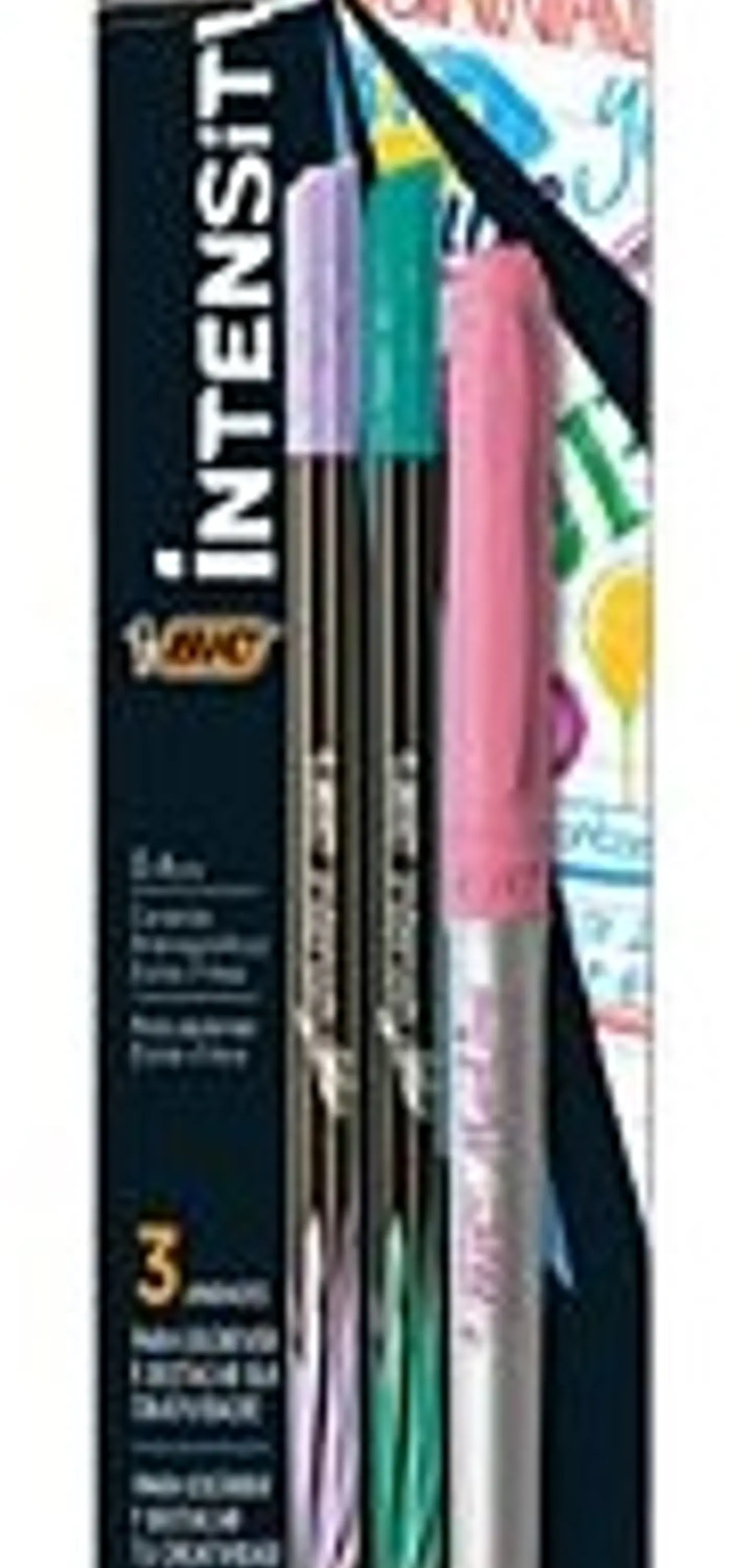 Kit Intensity Bic + Marcadores Permanente Pastel X3u 1
