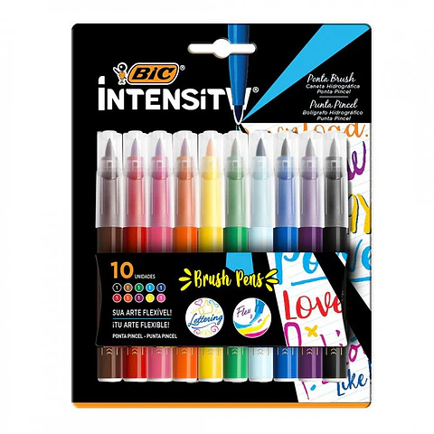 Marcador Bic Intensity Hidro Brush X10u.