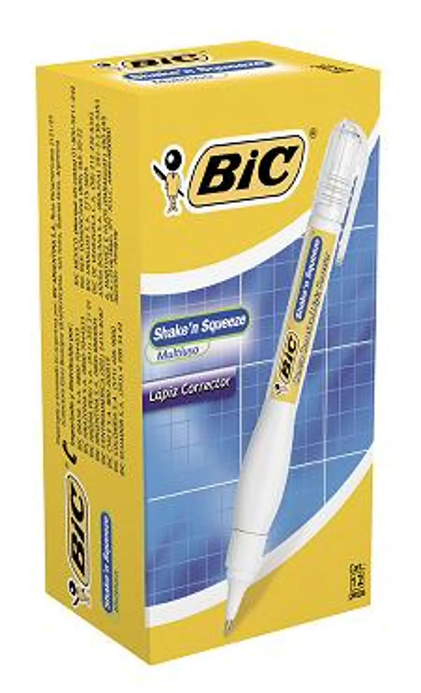 Corrector Lapiz Bic Shake`n Squeeze Punta Metalica X8ml. 1