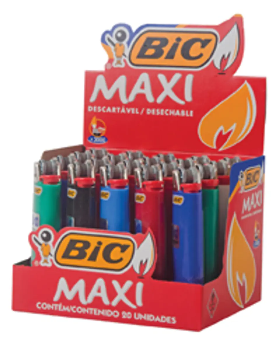 Encendedor Bic Maxi J6 Liso Blister 1