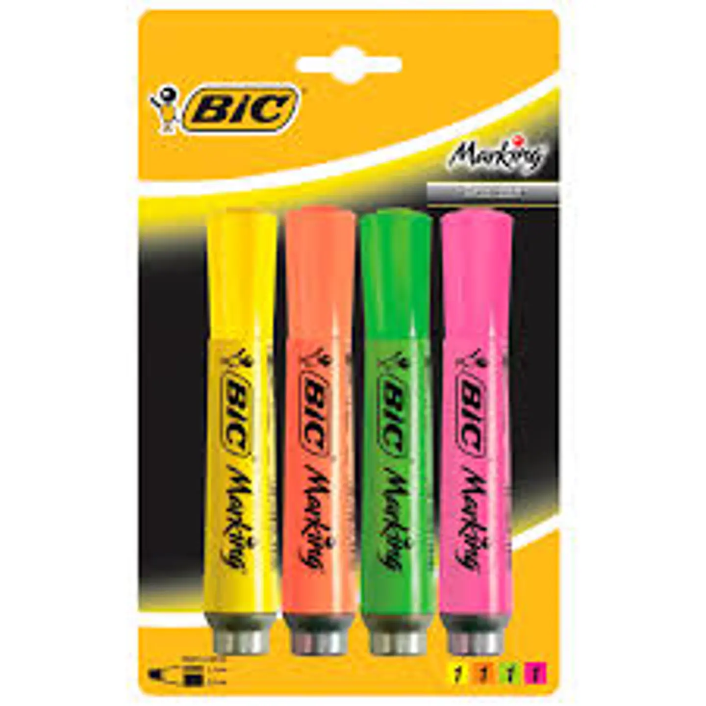 Resaltador Bic Marking Surtido X4 1