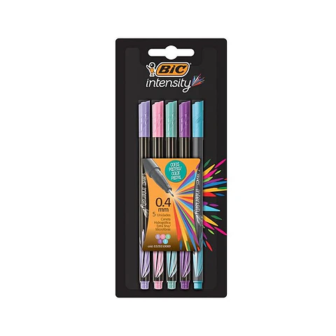 Microfibra Bic Intensity Blister X5u. Surtido Pastel