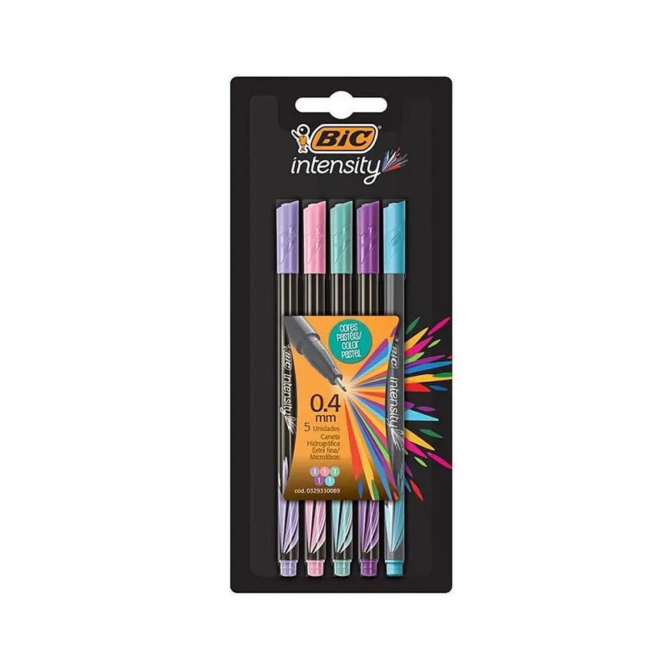 Microfibra Bic Intensity Blister X5u. Surtido Pastel 1