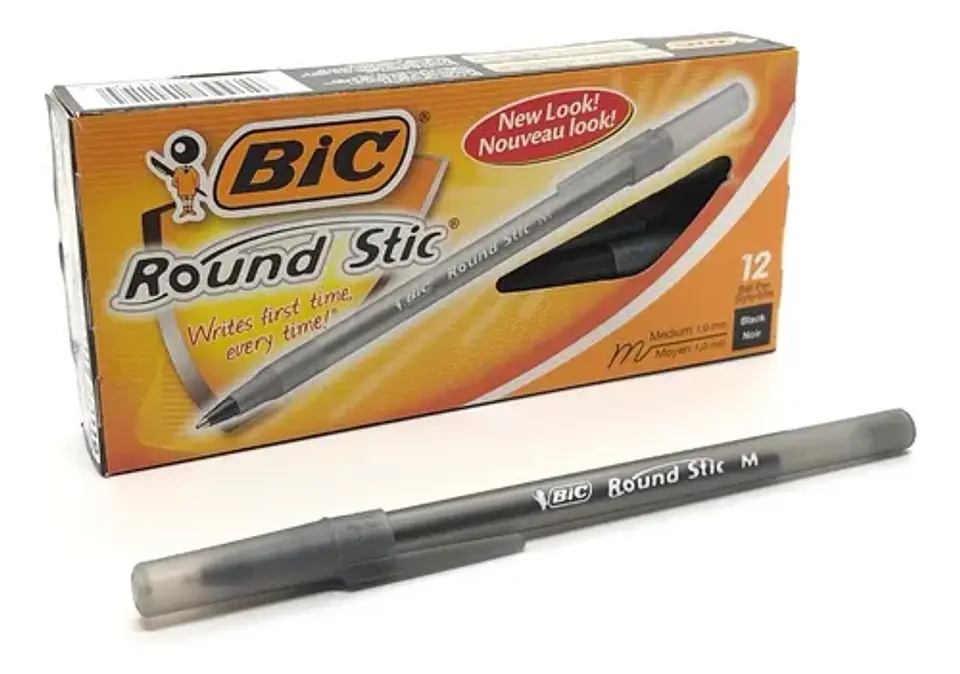 Bolígrafo Bic Round Stick X12u 2