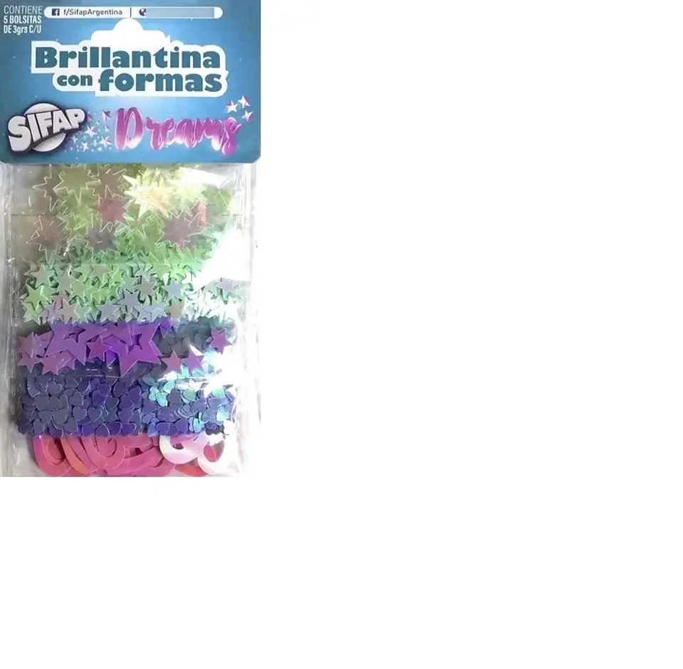 Brillantina Sifap Con Forma En Blister X 5u. (dreams) 1