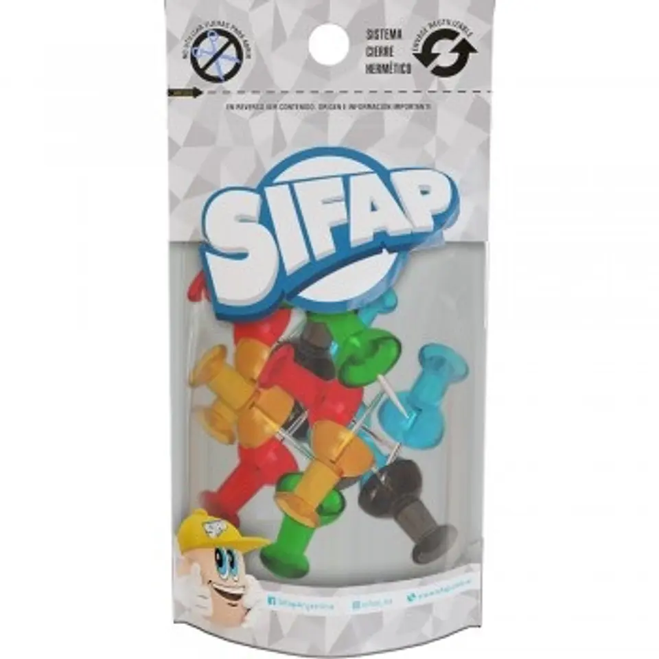Chinche Señalador Galera Sifap Gigante Doypack X12u. 1