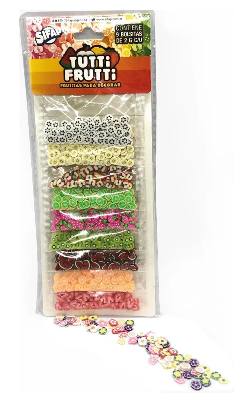 Brillantina Sifap Con Forma Tutti Frutti X9u. 1