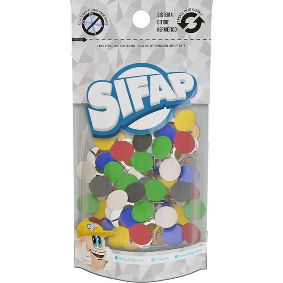 Chinche Sifap Colores Surtidos X120u. 1
