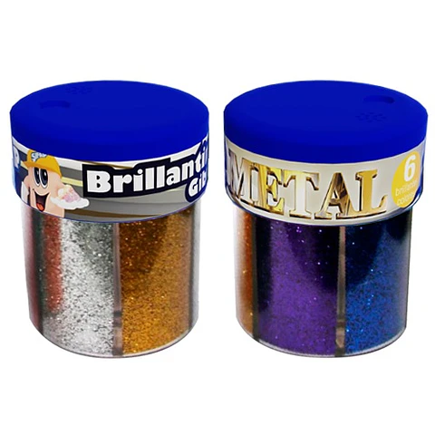 Brillantina Sifap En Pote X6 Color Metal