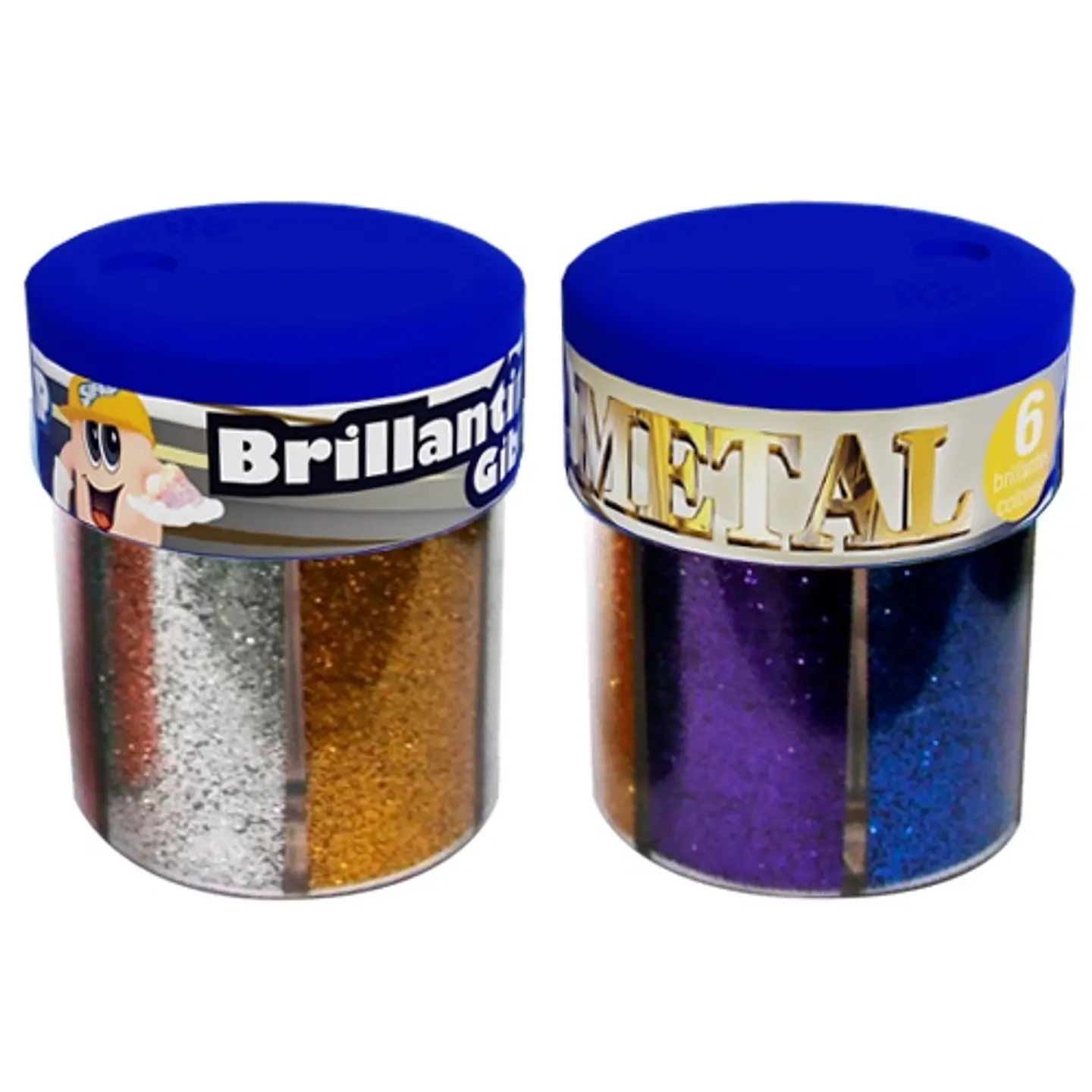 Brillantina Sifap En Pote X6 Color Metal 1
