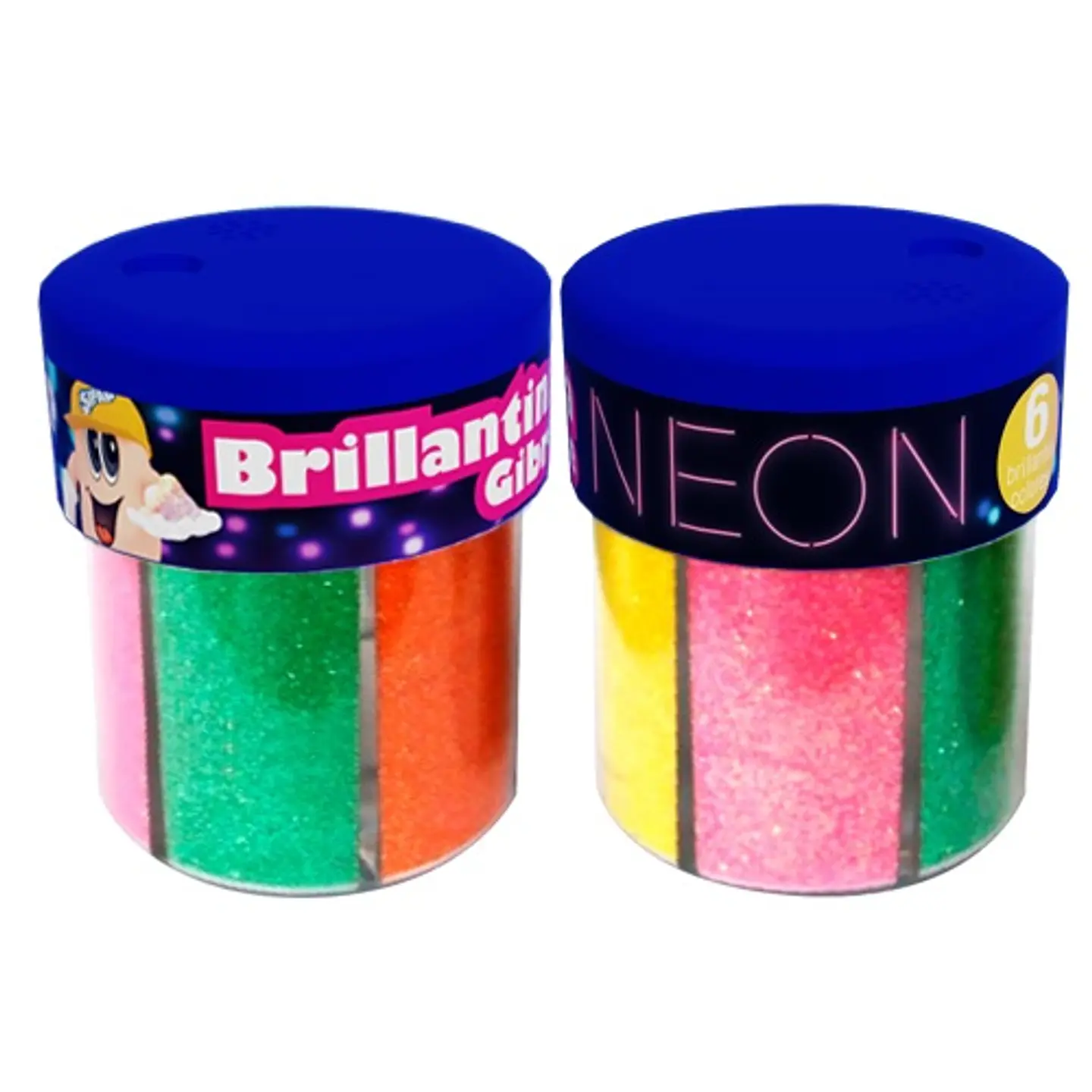 Brillantina Sifap En Pote X6 Color Neon 1