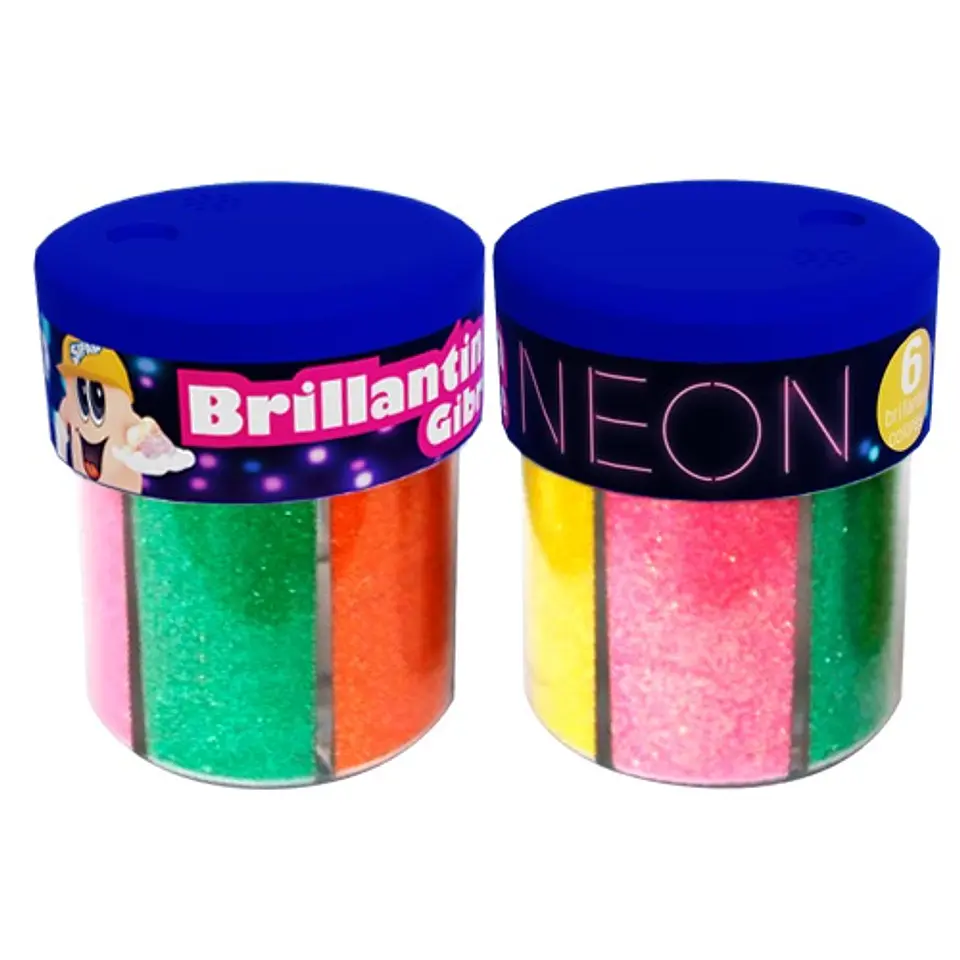 Brillantina Sifap En Pote X6 Color Neon 1