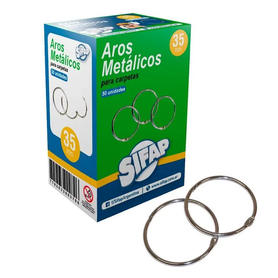 Aro Metalico Sifap 35mm X 100u 1