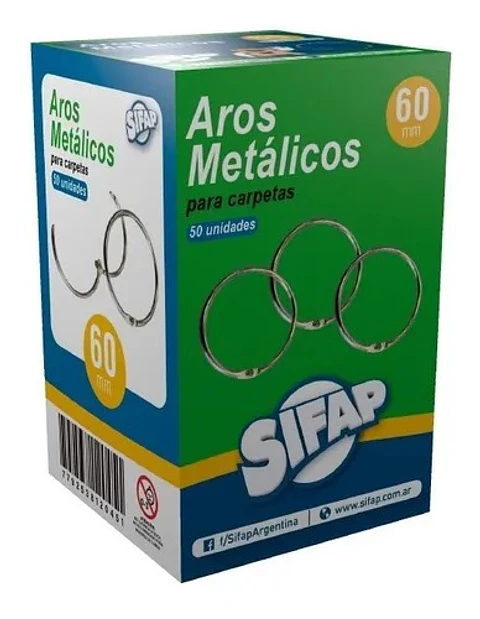 Aro Sifap Metalico 60mm X 50u