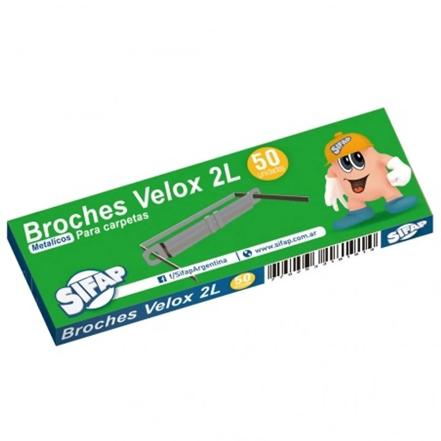 Broche Nepaco Sifap Velox Metal 2l X 50u. 1
