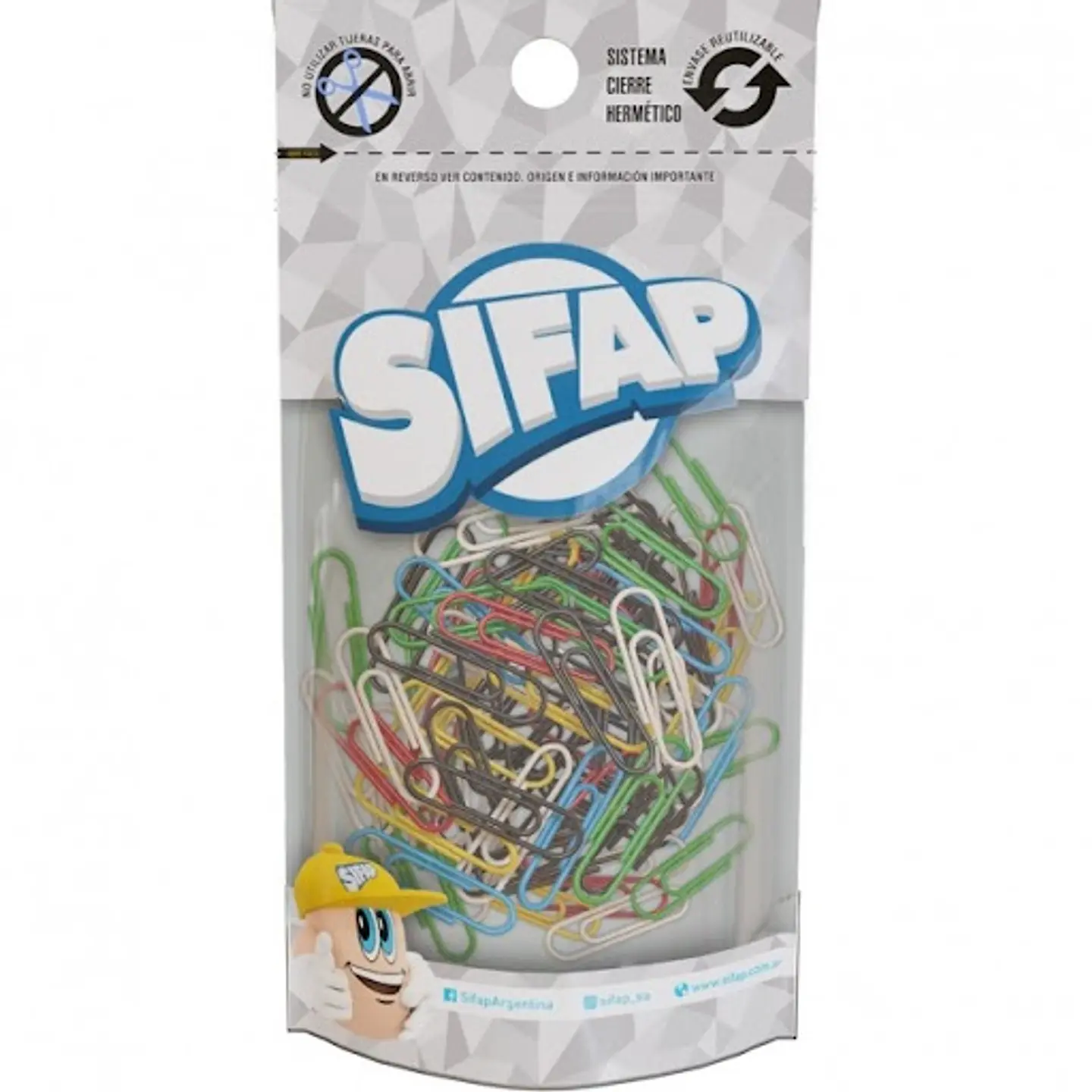Clips Sifap Forrados N°3 X100u Doypack 1