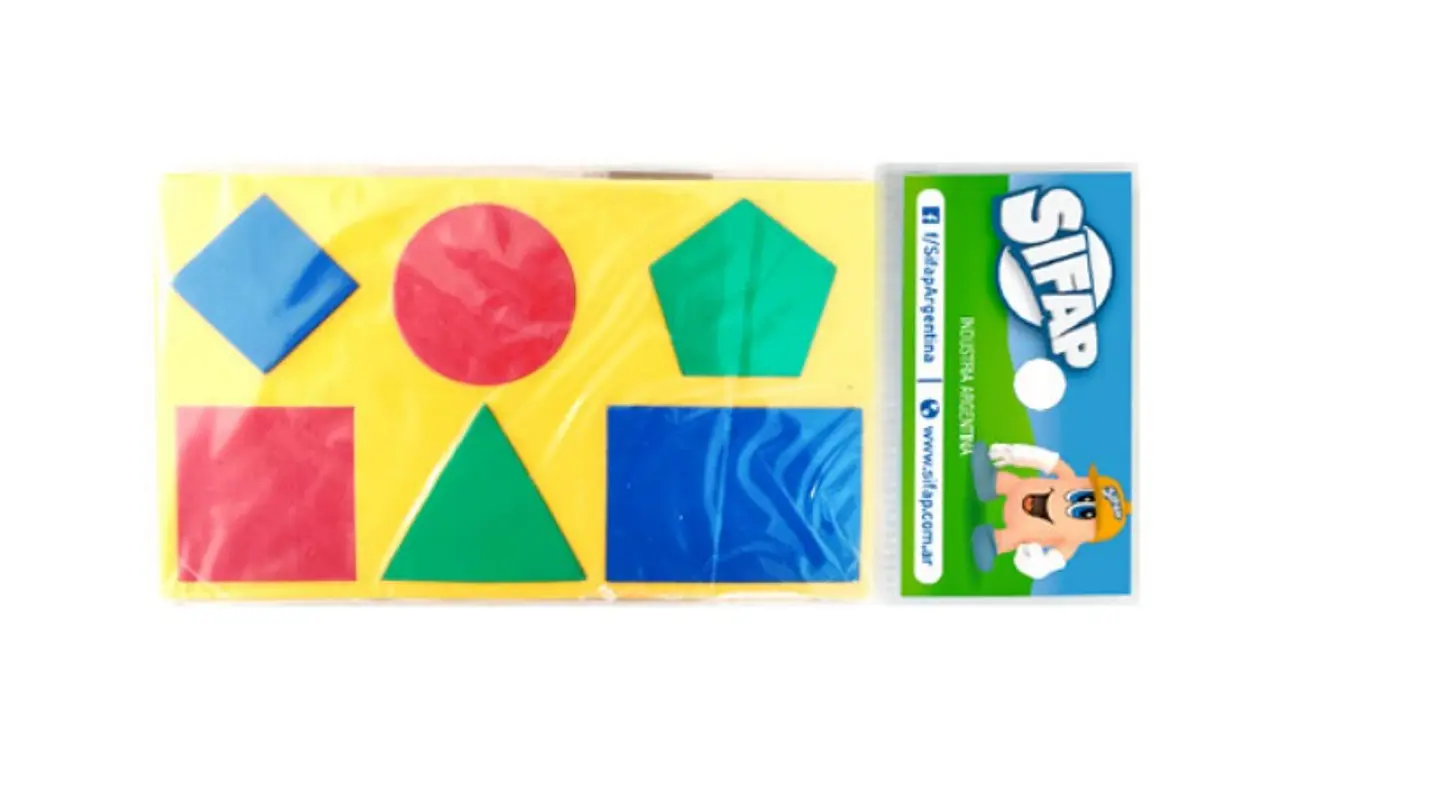 Goma Eva Sifap Magnetica Figuras Geometricas X 6 Piezas 1