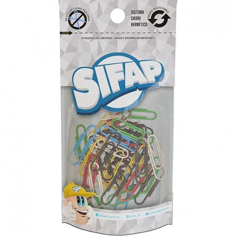 Clips Sifap Forrados N°4 X100u Doypack