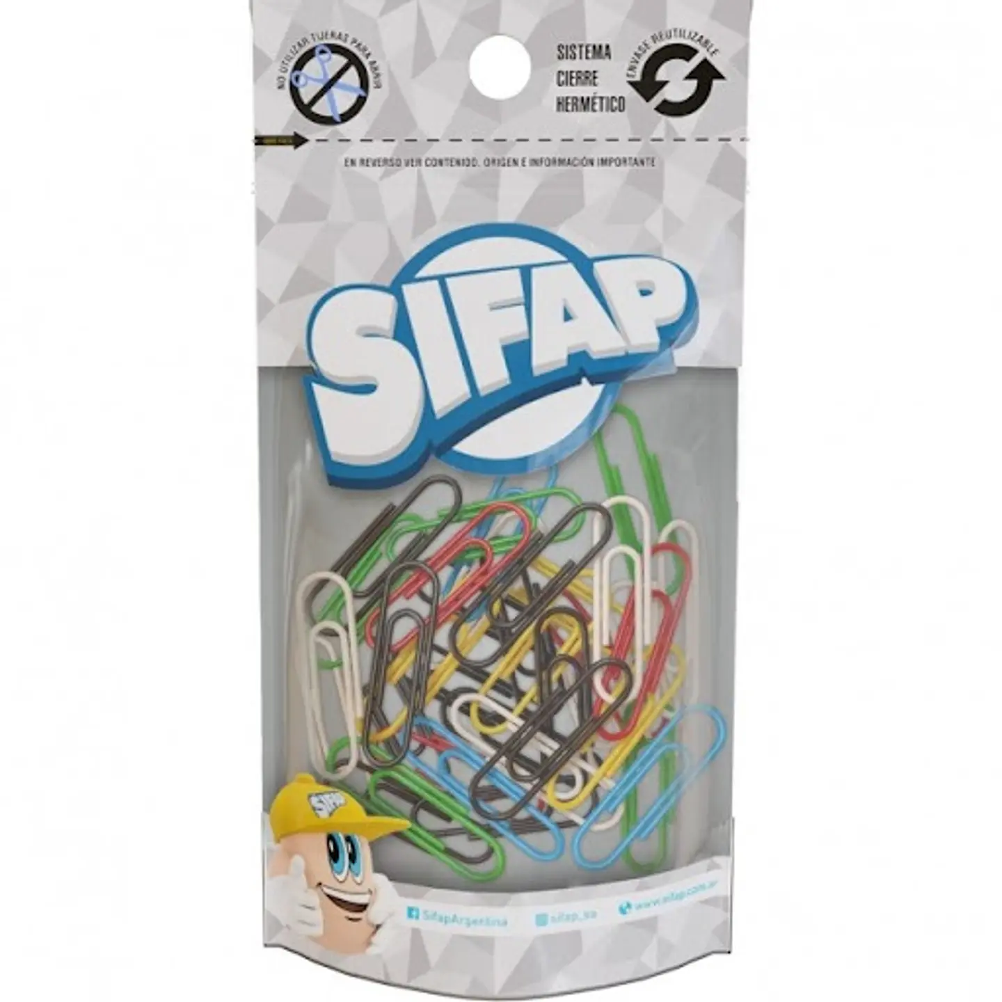 Clips Sifap Forrados N°6 X50u Doypack 1