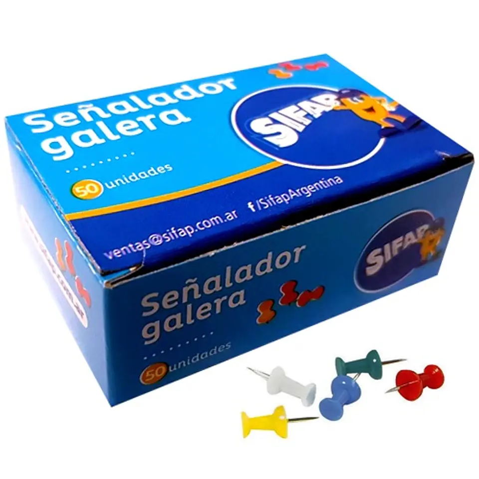 Chinche Señalador Galera Sifap Caja X 50u. 1
