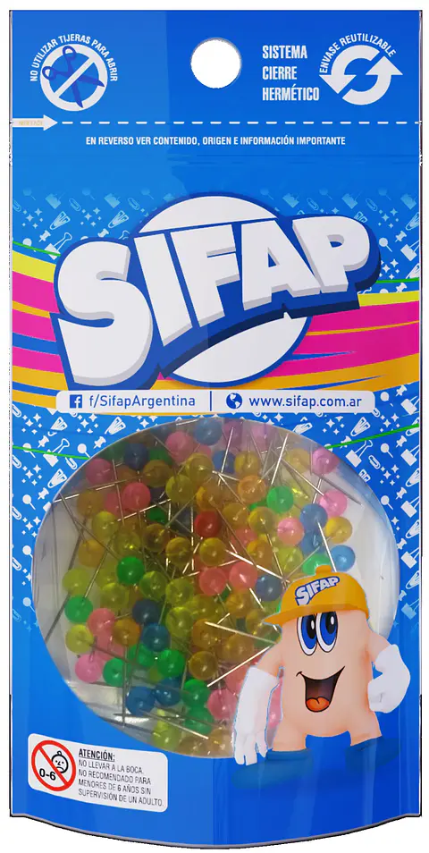 Chinche Señalador Bolita Sifap Chico Doypack X150 U