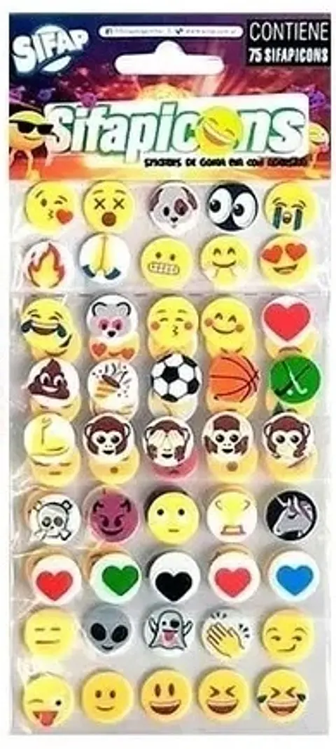 Stikers Sifap Sifapicons Adhesivo Goma Eva X75u