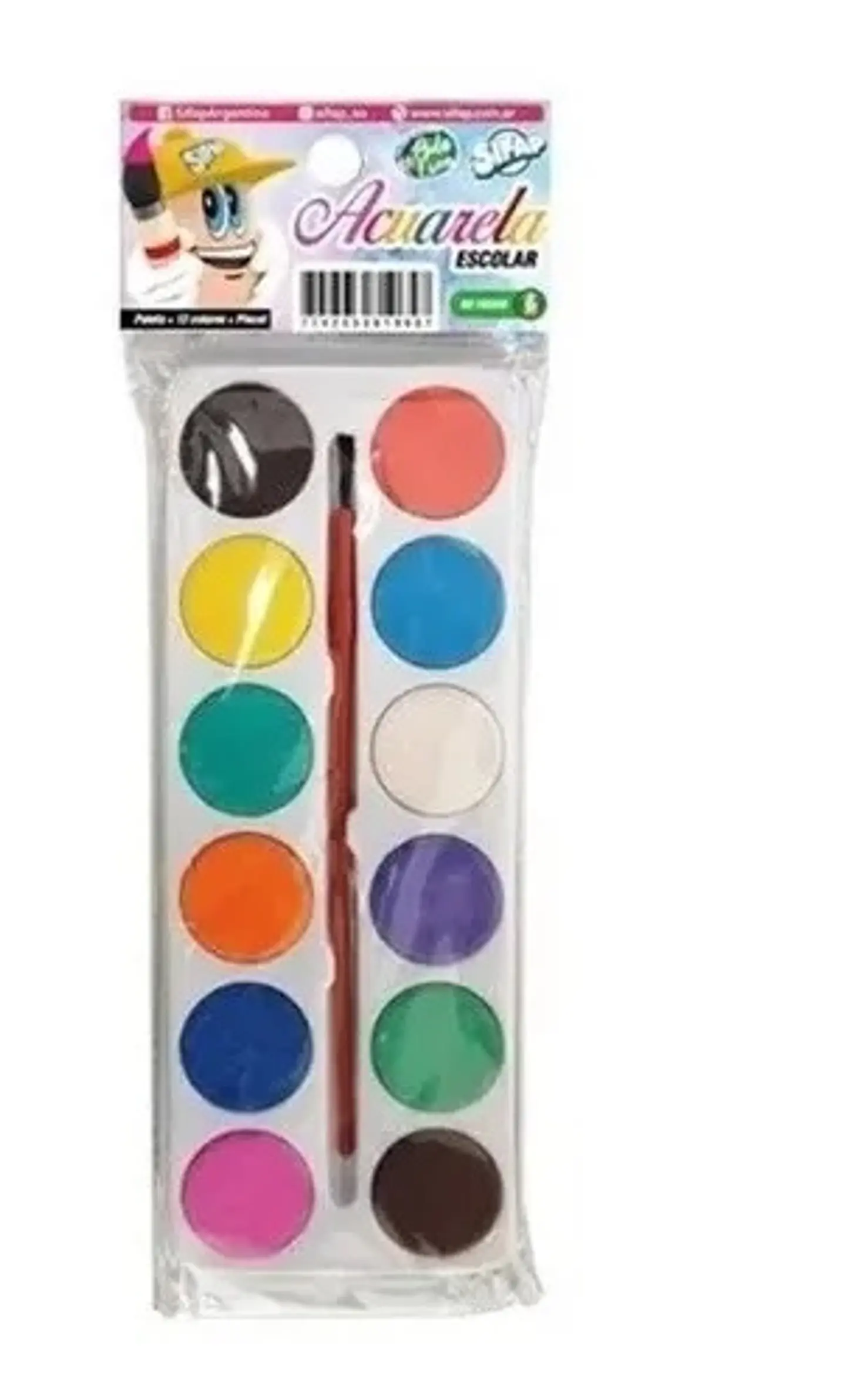 Acuarela Sifap X 12 Colores 1