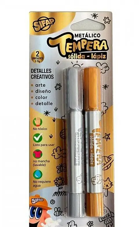 Tempera Sifap Solida-lapiz Metalica X2u.