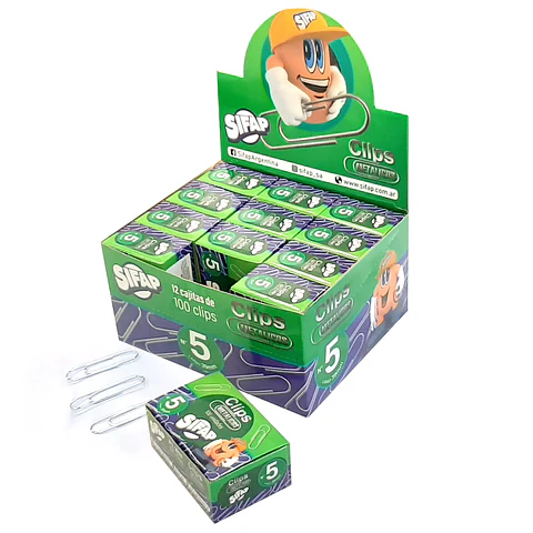 Clip Sifap Metalico Nº5 X 100u.