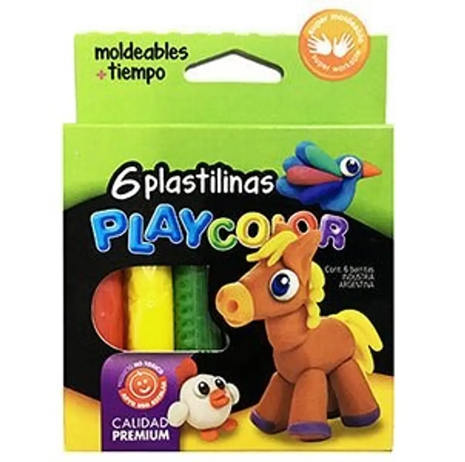 Plastilina Playcolor X 6u. 1