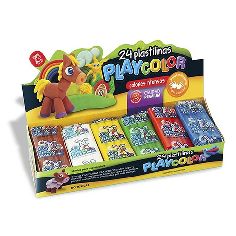 Plastilina Playcolor X 24u.