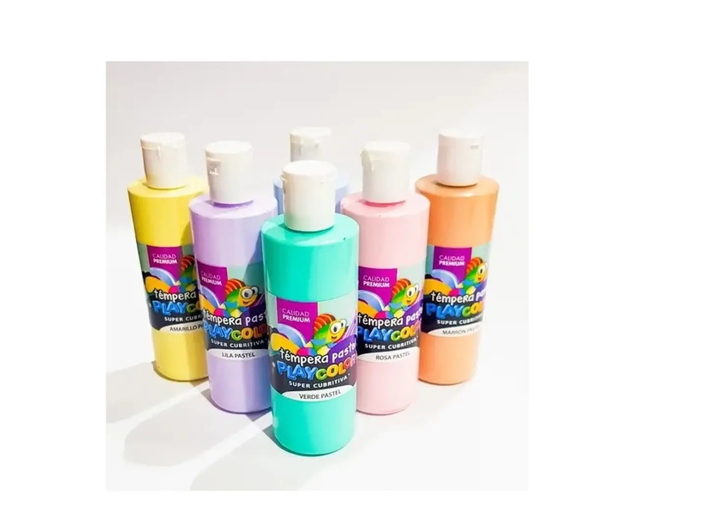 Tempera Playcolor Botella X250cc Pastel 1
