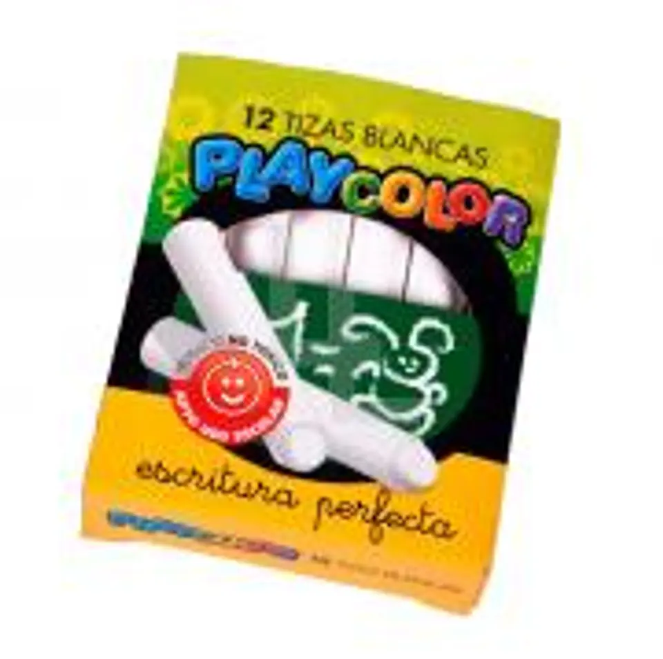 Tiza Playcolor Blanca X12u 1