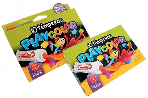 Tempera Playcolor Pomo X 10u Surtido