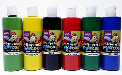 Tempera Playcolor Botella X250cc