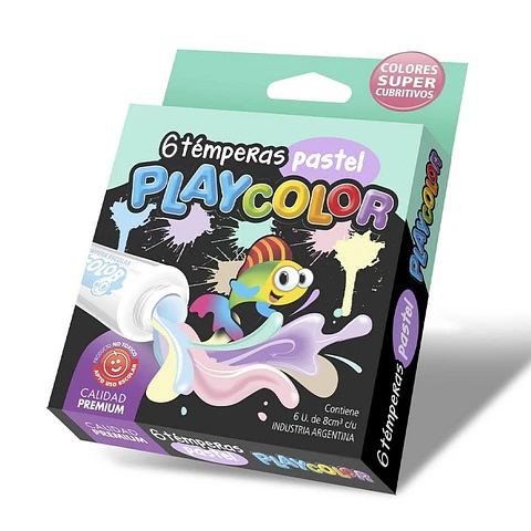 Tempera Playcolor X 6u. 8cc Pastel