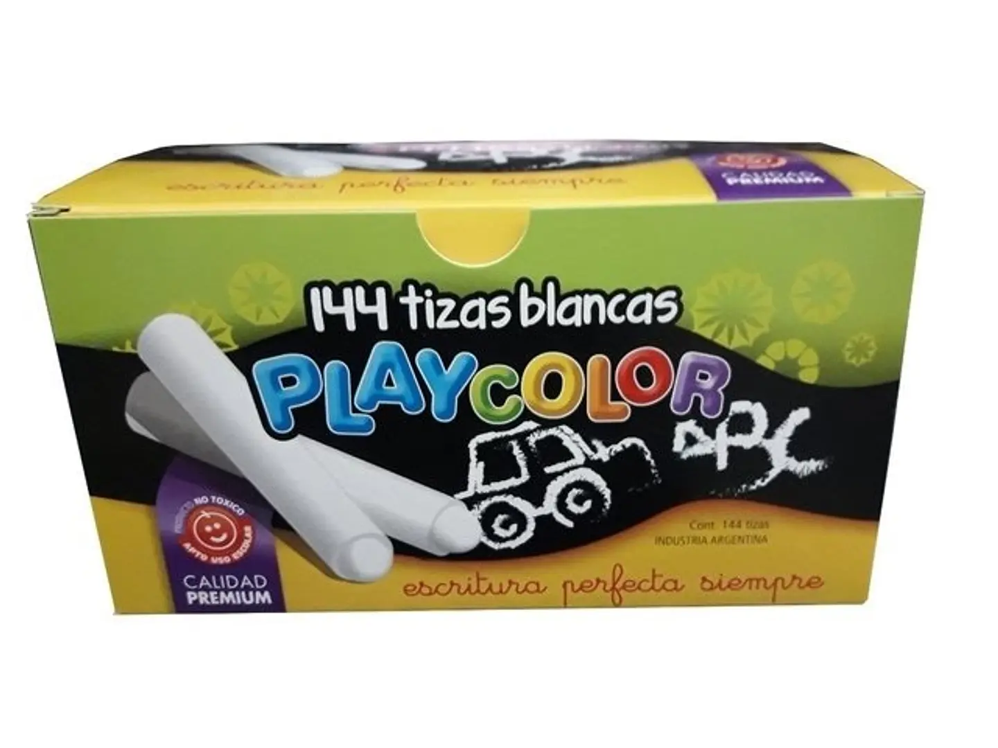 Tiza Playcolor Blanca X144 U 1