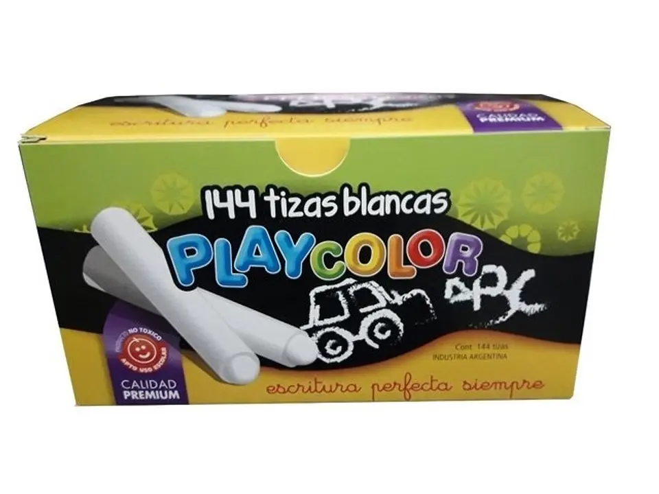 Tiza Playcolor Blanca X144 U 1