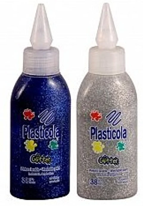 Adhesivo Plasticola Glitter Brillos X 38g V/colores
