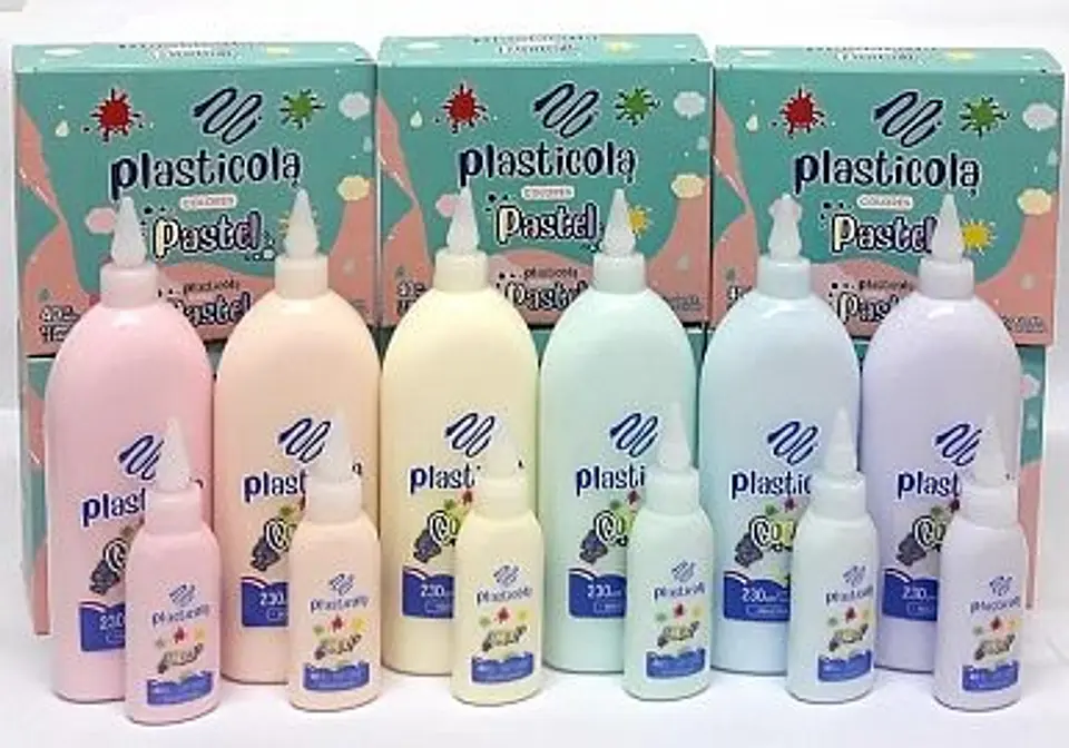 Adhesivo Plasticola Pastel Surt. X 230cm 1