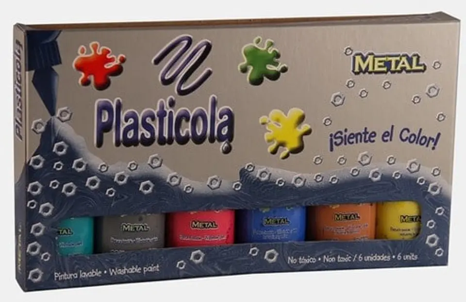 Adhesivo Plasticola Metal Surt 38g X6u C/u 1
