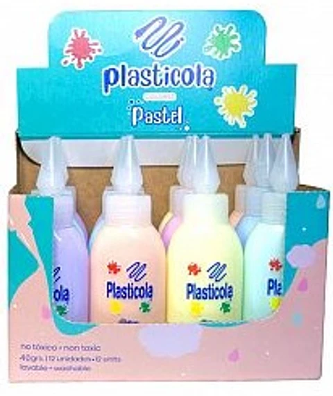 Adhesivo Plasticola Vinilico X 40 G Pastel