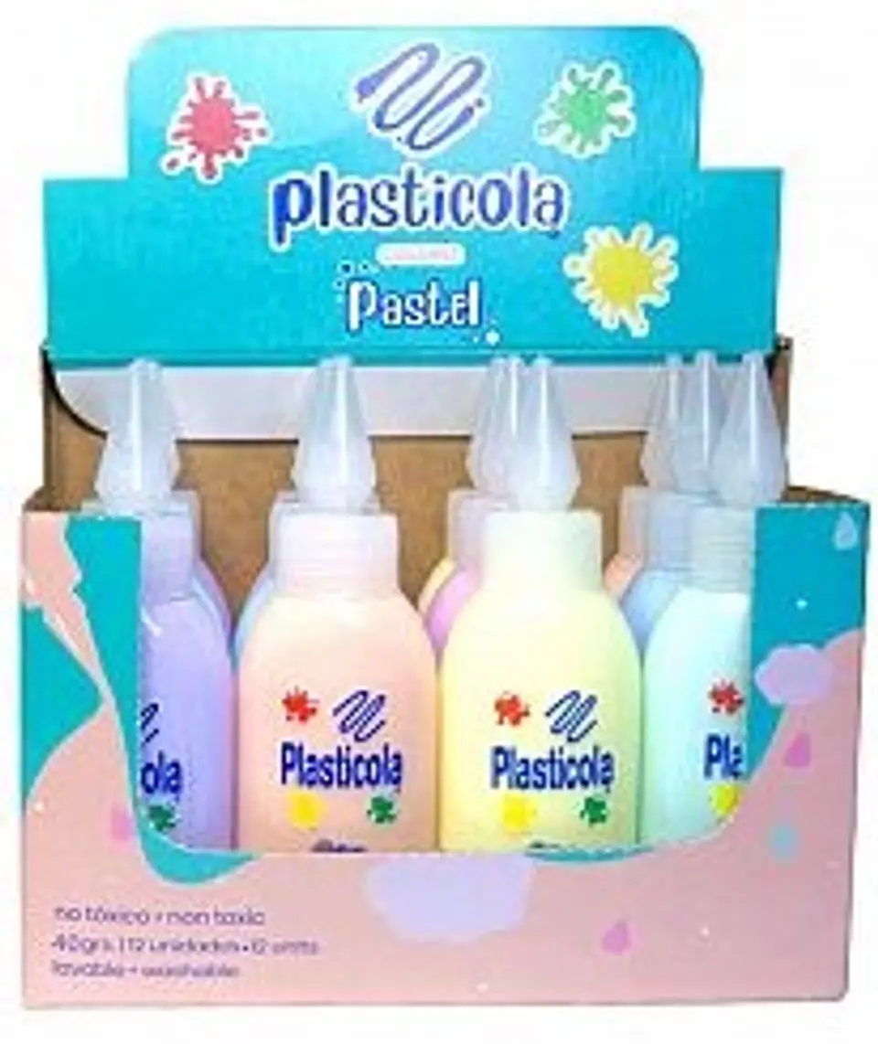 Adhesivo Plasticola Vinilico X 40 G Pastel 1